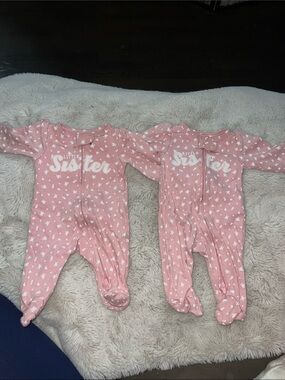 Preemie twin pajamas
